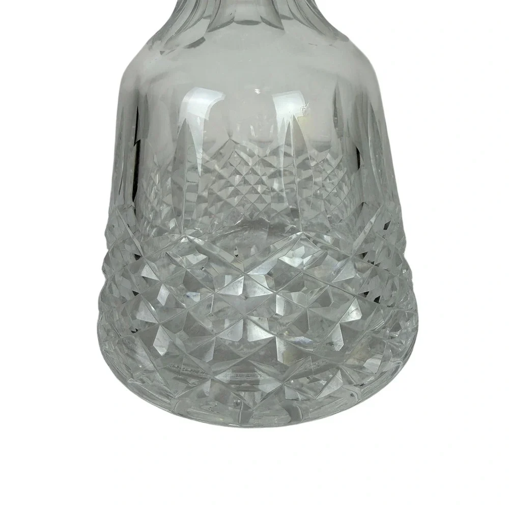 Waterford Lismore Crystal Decanter with Stopper Clear Cut Glass 12 Inch Irish